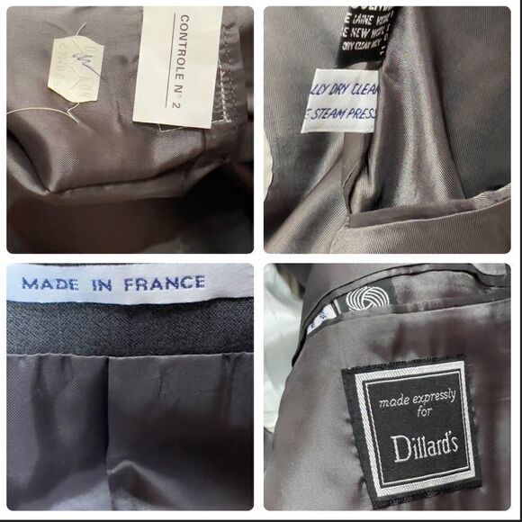 YSL Men’s Gray Double-breasted Suit Sz 42L - Picture 13 of 16